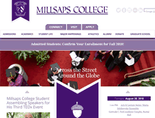 Tablet Screenshot of millsaps.edu